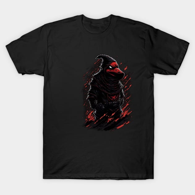 Evil Ninja Duck 002 T-Shirt by Kulturmagazine